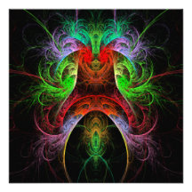 Carnaval Abstract Art Invitation