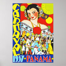 Carnaval au Panama Posters