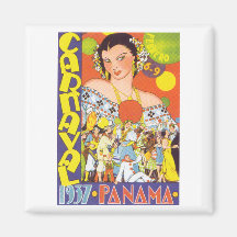 Carnaval in Panama Fridge Magnet