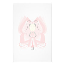 Carnelian Butterfly Princess Custom Stationery