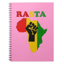 Carnet de l'Afrique de puissance noire de Rasta - 