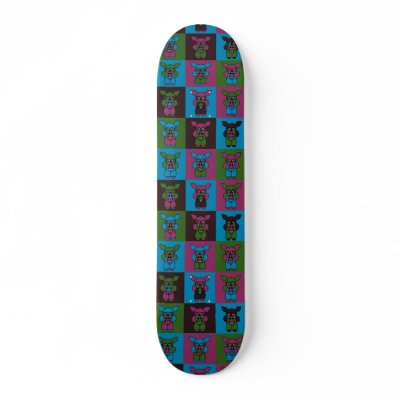 Carnival at the Zoo - 9 Zoo-Veterinarians Skate Board Decks by lonvig