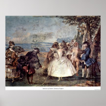 Carnival by Giovanni Domenico Tiepolo Print