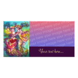 CARNIVAL DANCE Venetian Masquerade Ball, purple Custom Photo Card
