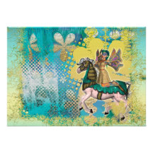 Carnival fairy enchanted forest custom invitation