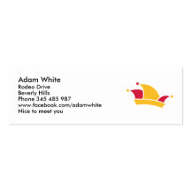 Carnival fools cap dunce business card template