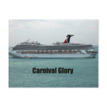 Carnival Glory Postcards