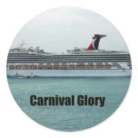 Carnival Glory Round Stickers