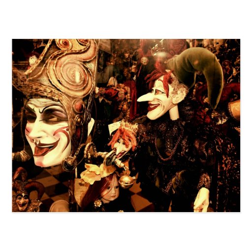 Carnival Masks Postcard