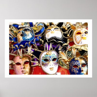 Carnival Masks Poster by moonrisings