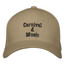 Carnival & Music Embroidered Hat