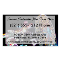 Carnival night fair ride photograph party picture! business cards