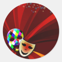 Carnival Round Sticker