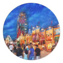Carnival - The carnival at night Round Stickers
