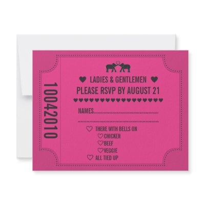 Carnival Ticket RSVP Invitation by moronhoney