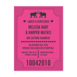 Carnival Ticket Save the Date Postcard