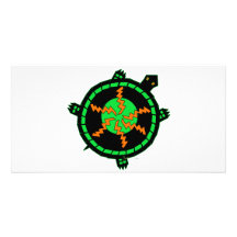 Carnival Turtle Personalized Photo Card