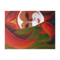 "Carnivale" Acrylic Painting - Postcard