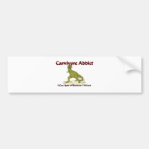 Carnivore Addict Bumper Stickers