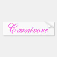 Carnivore bumper sticker