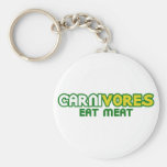 Carnivores Eat Meat Funny Parody Key Chains