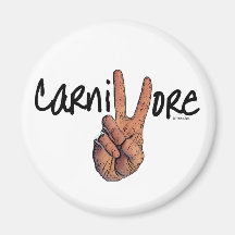 Carnivores Win! Fridge Magnet