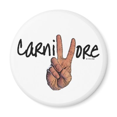Carnivores Win! Fridge Magnet by RealMilk