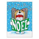 Caroler de Noël de Papillon TRI Carte