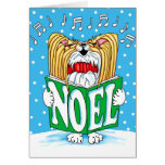Caroler RW de Noël de Papillon Carte