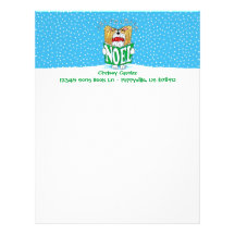 Caroler RW de Noël de Papillon En-tête De Lettre Avec Motif