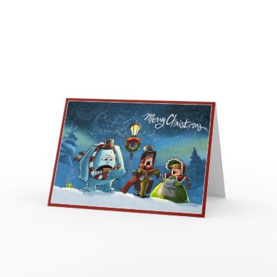 carolers greeting cards by ClelandIllustration