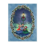 CAROLERS, LAMP & WREATH by SHARON SHARPE Postcards