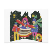 Carolers postcards