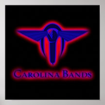 Carolina Bands Poster