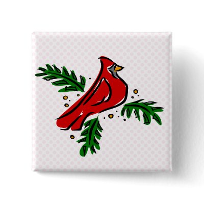Carolina Cardinal Pins by BisforBirds