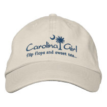 Carolina Girl Flip Flops and Sweet Tea Hat Baseball Cap