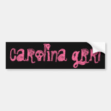 Carolina Grrl bumper sticker