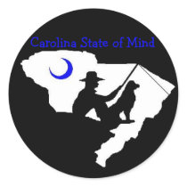 carolina state of mind, Carolina State of Mind Round Sticker