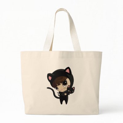 Caroline and Candy the Cats Bags by ButtermilkBiscuits