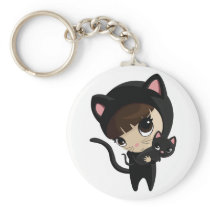Caroline and Candy the Cats Keychains