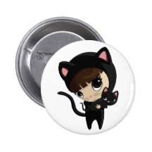 Caroline and Candy the Cats Pins