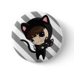 Caroline and Candy the Cats with Stripes Pins