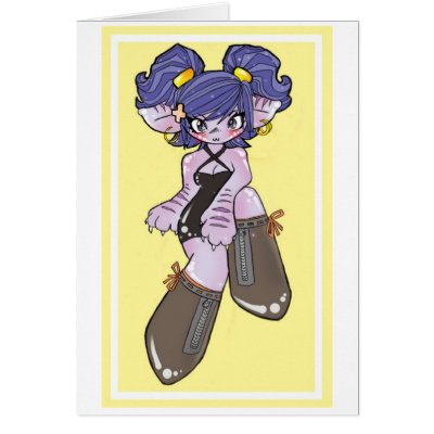Caroline Kitty Card by shinichigo