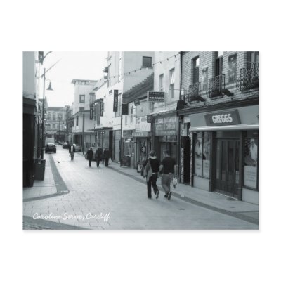 Caroline Street, Cardiff. Post Card by artberry