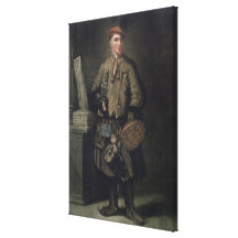 Carolus Linnaeus  in his Lapland Dress Stretched Canvas Prints