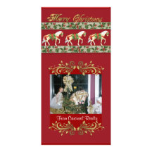 Carousel Christmas photo card