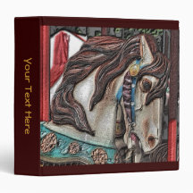 Carousel Horse Art Binder