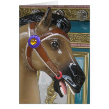 Carousel Horse Blank Card