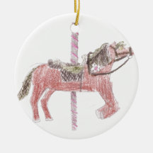 Carousel Horse Design Christmas Tree Ornaments