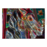 Carousel Horse Digital Art Photo Note Card
